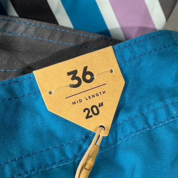 Quicksilver Men's Delph Blue Everyday Swell Vision 20" Pull-On Beach Short SZ 36 - Picture 12 of 13